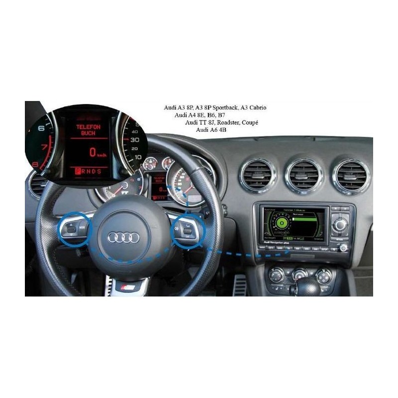 Kit mains libres bluetooth compatible origine Audi A3 8P A4 8E B6 B7 TT