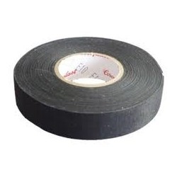 RUBANS ADHESIFS TISSUSx10 ROULEAUX NOIR 19mm X25M