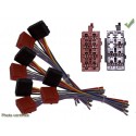 FAISCEAU AUTORADIO ISO MALE FILS NUS CON 4HP ET ALIM EN 2 PRISES PAR 10 PIECES