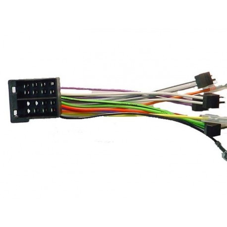 FAISCEAU AUTORADIO ISO FEMELLE FILS DIN CON 4HP ET ALIM EN 1 PRISE