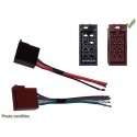 FAISCEAU AUTORADIO ISO FEMELLE FILS NUS CON 4HP ET ALIM EN 2 PRISES