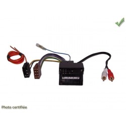 FAISCEAU AUTORADIO AUDI 2007 ET + FAKRA ET + RCA 4X40W SYSTEME AMPLIFIE NON BOSE