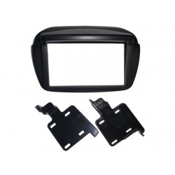 FACADE AUTORADIO DOUBLE DIN FIAT DOBLO 2010 ET + NOIR