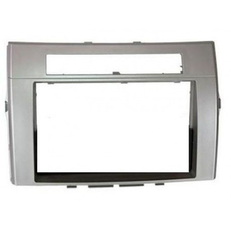 FACADE AUTORADIO DOUBLE DIN TOYOTA COROLLA VERSO2 2005 ET + ARGENT