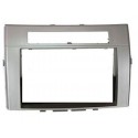 FACADE AUTORADIO DOUBLE DIN TOYOTA COROLLA VERSO2 2005 ET + ARGENT