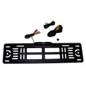 CAMERA DE RECUL 12V ANGLE 170 DEGRES COULEUR DANS PLAQUE IMMATRICULATION