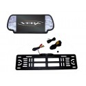 KIT CAMERA DE RECUL VIDEO COULEUR DANS RETROVISEUR PLAQUE IMMATRICULATION