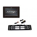 KIT CAMERA DE RECUL VIDEO COULEUR MONITEUR 12V PLAQUE IMMATRICULATION