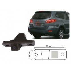 CAMERA DE RECUL INTEGREE DANS ECLAIRAGE PLAQUE HYUNDAI SANTA FE 2008 ET +