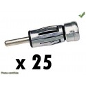 ADAPTATEUR D ANTENNE DIN MALE ISO FEMELLE PACK DE 25 VRAC