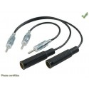 ADAPTATEUR D ANTENNE NISSAN EN Y SOIT 1M 2F OU 2M 1F EN DIN 25CM