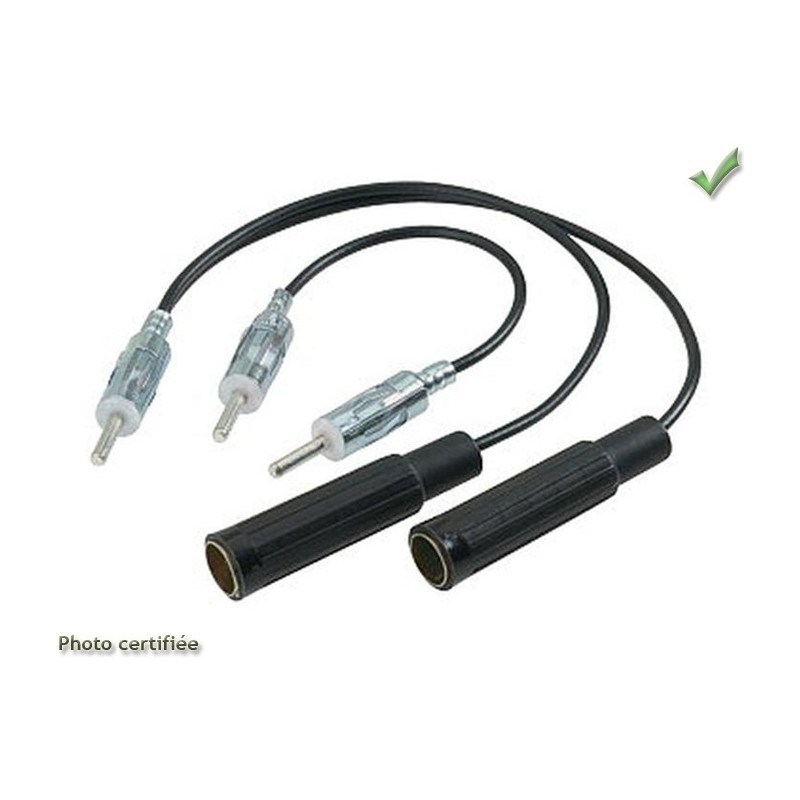 Adaptateur D'antenne GT13 Vers DIN Tomzz Audio – Compatible Nissan, Honda, Mazda Et Autres