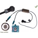ADAPTATEUR POUR ANTENNE DOUBLE 1 FAKRA 1 DIN AUDI VERS DIN