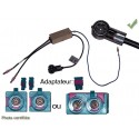ADAPTATEUR D ANTENNE AMPLIFIE DOUBLE FAKRA ISO MALE AUDI VW SEAT MERCEDES