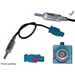 ADAPTATEUR D ANTENNE FAKRA MALE DIN MALE PSA VAG BMW GM RENAULT MERCEDES etc...