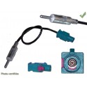ADAPTATEUR D ANTENNE FAKRA MALE DIN MALE PSA VAG BMW GM RENAULT MERCEDES etc...