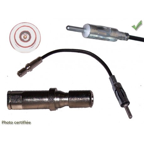 ADAPTATEUR D ANTENNE JEEP CHRYSLER DODGE CHEVROLET 2002 ET + DIN MALE