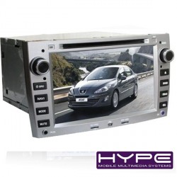 HYPE HSB2944GPS Autoradio 2 DIN GPS 18cm DVD IPOD USB SD Pour PEUGEOT 308 / 408