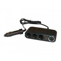 ADAPTATEUR PRISE ALLUME CIGARE 1 MALE ET 4 FEMELLES (voir aussi 6223)