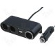 TRIPLE PRISE ALLUME CIGARE 12V 1A AVEC SORTIE USB 5V 1A
