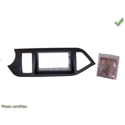 KIT 2 DIN KIA PICANTO 2011 NOIR SANS bouton SART and STOP