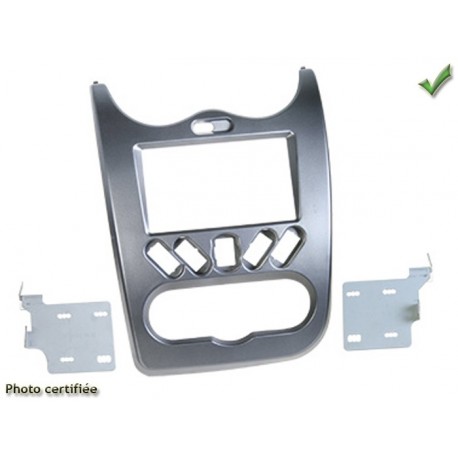 KIT 2 DIN DACIA DUSTER 2010 2012 SANDERO 2008 2012 GRIS CLAIR
