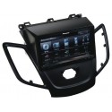 FACADE AUTORADIO DOUBLE DIN FORD FIESTA 2009 NOIR SANS AFFICHEUR
