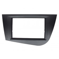 FACADE AUTORADIO DOUBLE DIN SEAT LEON 2005 GRIS