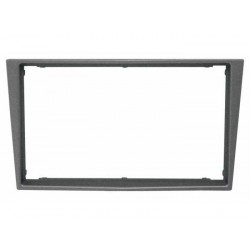 FACADE AUTORADIO DOUBLE DIN OPEL CORSA 2006 2011 ARGENT SATIN