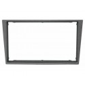 FACADE AUTORADIO DOUBLE DIN OPEL CORSA 2006 2011 ARGENT SATIN