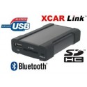INTERFACE ENTREE AUX USB SD POUR AUTORADIO AUDI A4 VW ISO connecteur bleu 8p