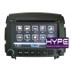 HYPE HSB6011GPS Autoradio 2 DIN GPS 16,5cm DVD IPOD USB SD Pour HYUNDAI SONATA