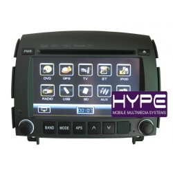 HYPE HSB6011GPS Autoradio 2 DIN GPS 16,5cm DVD IPOD USB SD Pour HYUNDAI SONATA