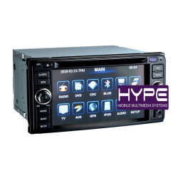 HYPE HSB2916GPS Autoradio 2 DIN GPS 16.5cm DVD USB SD Pour TOYOTA 