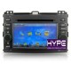 HYPE HSB8003GPS Autoradio 2 DIN GPS 18cm DVD IPOD USB SD Pour TOYOTA 