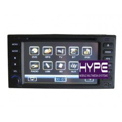 HYPE HSB6033GPS Autoradio 2 DIN GPS 16.5cm DVD USB SD Pour TOYOTA 