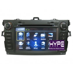 HYPE HSB8912GPS Autoradio 2 DIN GPS 16cm DVD IPOD USB SD Pour TOYOTA 