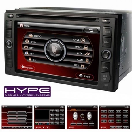 HYUNDAI HYPE HSB8916HGPS Autoradio 2 DIN GPS 16cm DVD IPOD USB SD Pour HYUNDAI 