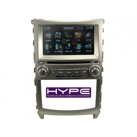 HYPE HSB1846GPS Autoradio 2 DIN GPS 16cm DVD IPOD USB SD Pour HYUNDAI VERACRUZ