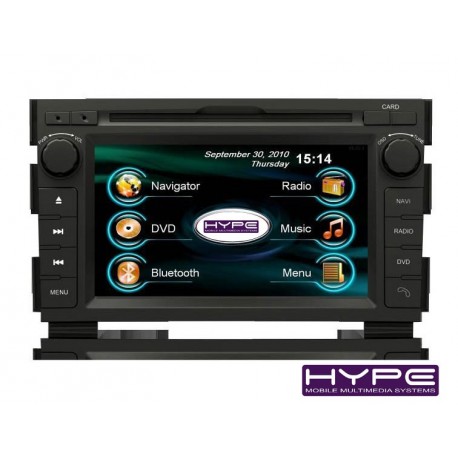 HYPE HSB7110GPS AUTORADIO 2 DIN GPS 18CM DVD DIVX USB SD POUR KIA CEED