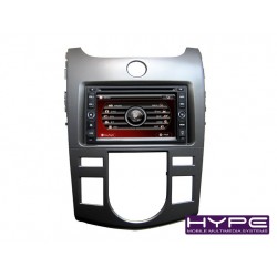 HYPE HSB8916KGPS AUTORADIO 2 DIN GPS 16CM DVD DIVX USB SD POUR KIA CERATO FORTE