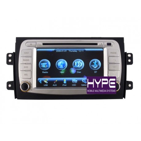 HYPE HSB6830GPS Autoradio 2 DIN GPS 18cm DVD DIVX USB SD IPOD Pour SUZUKI SX4