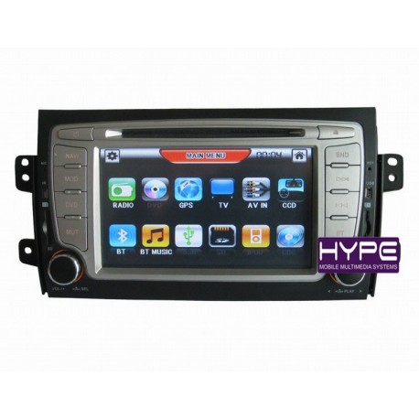 HYPE HSB7165GPS Autoradio 2 DIN GPS 18cm DVD DIVX USB SD IPOD Pour SUZUKI SX4