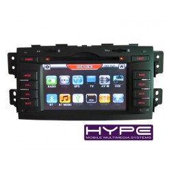 HYPE HSB7633GPS AUTORADIO 2 DIN GPS 18CM DVD DIVX USB SD POUR KIA BORREGO