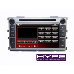 HYPE HSB7636GPS AUTORADIO 2 DIN GPS 18CM DVD DIVX USB SD POUR KIA FORTE