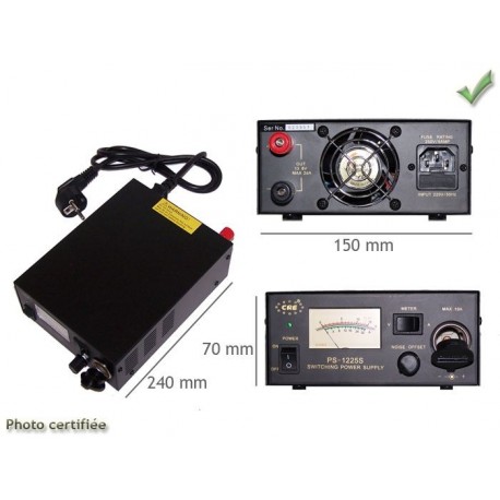 ALIMENTATION STABILISEE 220V12V 1517A FIXE