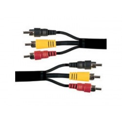 CABLE AUDIO VIDEO RCA 10m MALE MALE STANDARD