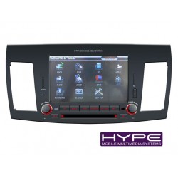 HYPE HSB8128GPS AUTORADIO 2 DIN GPS 20CM DVD DIVX USB SD IPOD POUR MITSUBISHI LANCER