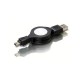 CABLE USB RETRACTABLE ET MINI USB POUR PDA