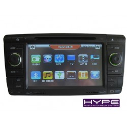 HYPE HSB7972GPS Autoradio 2 DIN GPS 18cm DVD IPOD USB SD Pour SKODA 